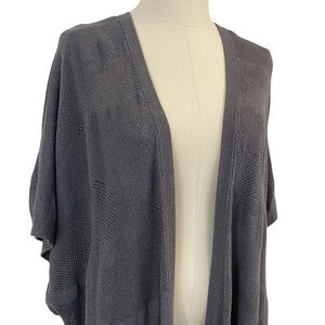 Lululemon Find Your Light Wrap O/S Grey Shawl Cardigan Longline Casual VGUC